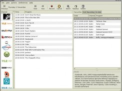 List view showing todays programmes