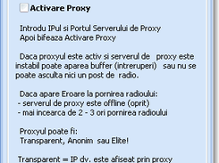 GS Player v2.1 - Optiuni Proxy