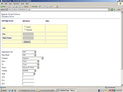Add new service - web interface
