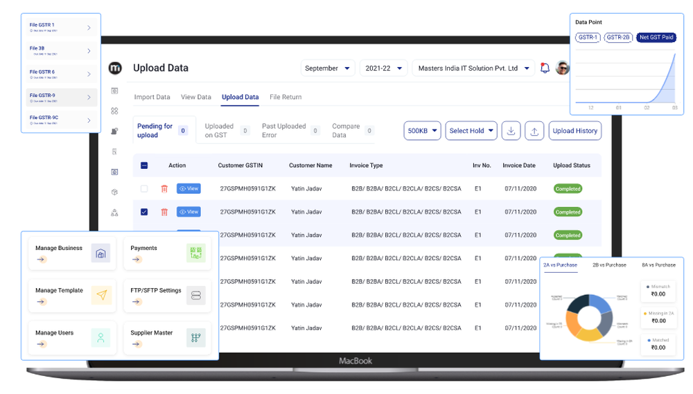 Masters India GST Software Screenshot 1