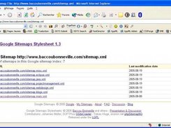 Screenshot of Google Sitemaps Stylesheet
