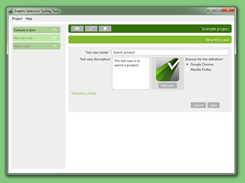 New test case window