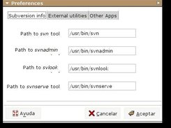 The preferences dialog.