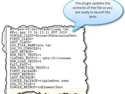 The GTA settings configured from IntelliJ