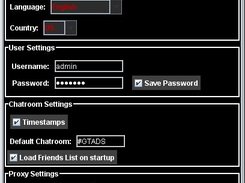 General Preferences Window