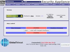 NTOP section of GTCop Professional Security Appliance