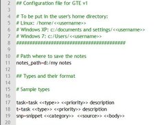 The configuration file