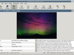 The image viewer with metadata enabled