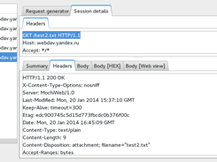 response headers view