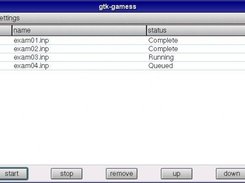 GTK-Gamess Main Window