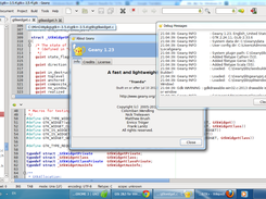 Geany On Windows 7 (GTK+2 with themes Adwaita)