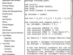 Gtk2-Demo: Rotated text demo Perl source