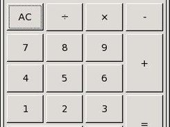 A simple calculator program. (Only 50 lines of GUI code!)
