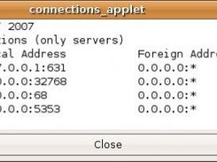 Displays listening ports