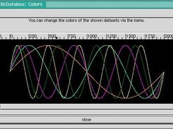 A sample application showing several sine curves.