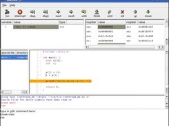 GTKGDB debugging short program