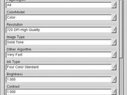 printer specific settings (Gtk1-Version)