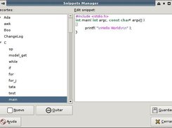 Snippets Manager to add/remove snippets