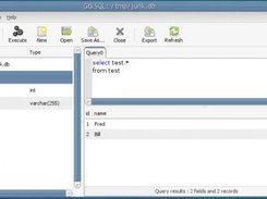 GtkSQL 0.4.5 new interface