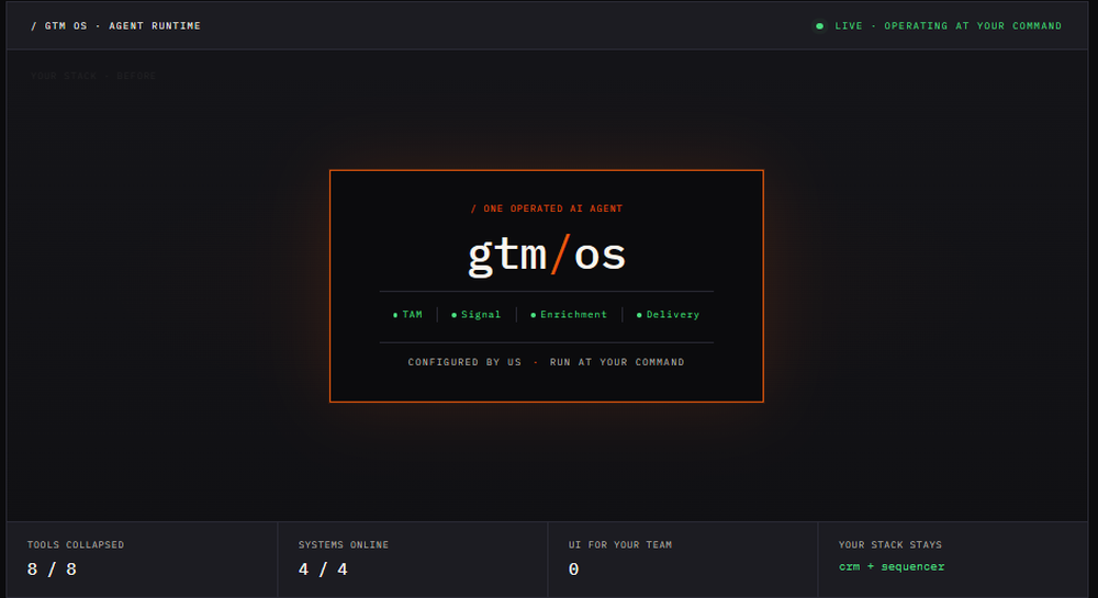 GTM OS Screenshot 1