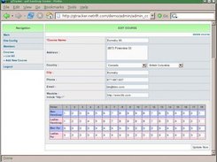 Adding a new course in the Admin section