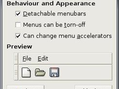 Extra preferences for menus