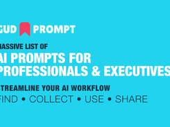 GudPrompt Prompt Management for professionals and content creators - Find, collect, use and share your AI prompts