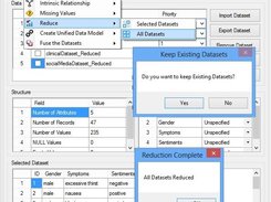 Uniforming datasets (reduction)