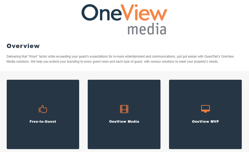 GuestTek OneView Media Screenshot 1