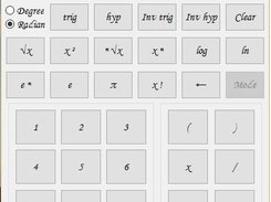gui scientific calculator UI