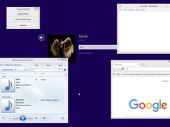 what it looks like on developer's login screen in use