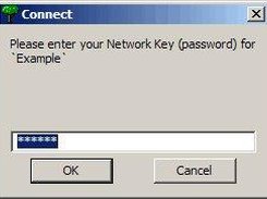 4) Optional: Supply password at Connect