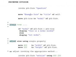 a cobol procedure 