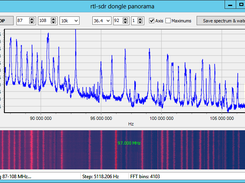 GUI for rtl_power Screenshot 1
