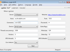 GUI MINER X11 Screenshot 1