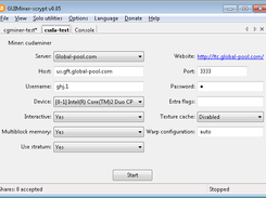 GUI MINER X11 Screenshot 2