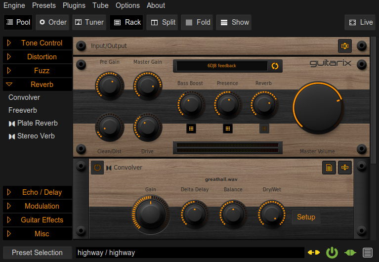 Guitarix bass online