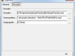 Guitar Practice Encoder Options