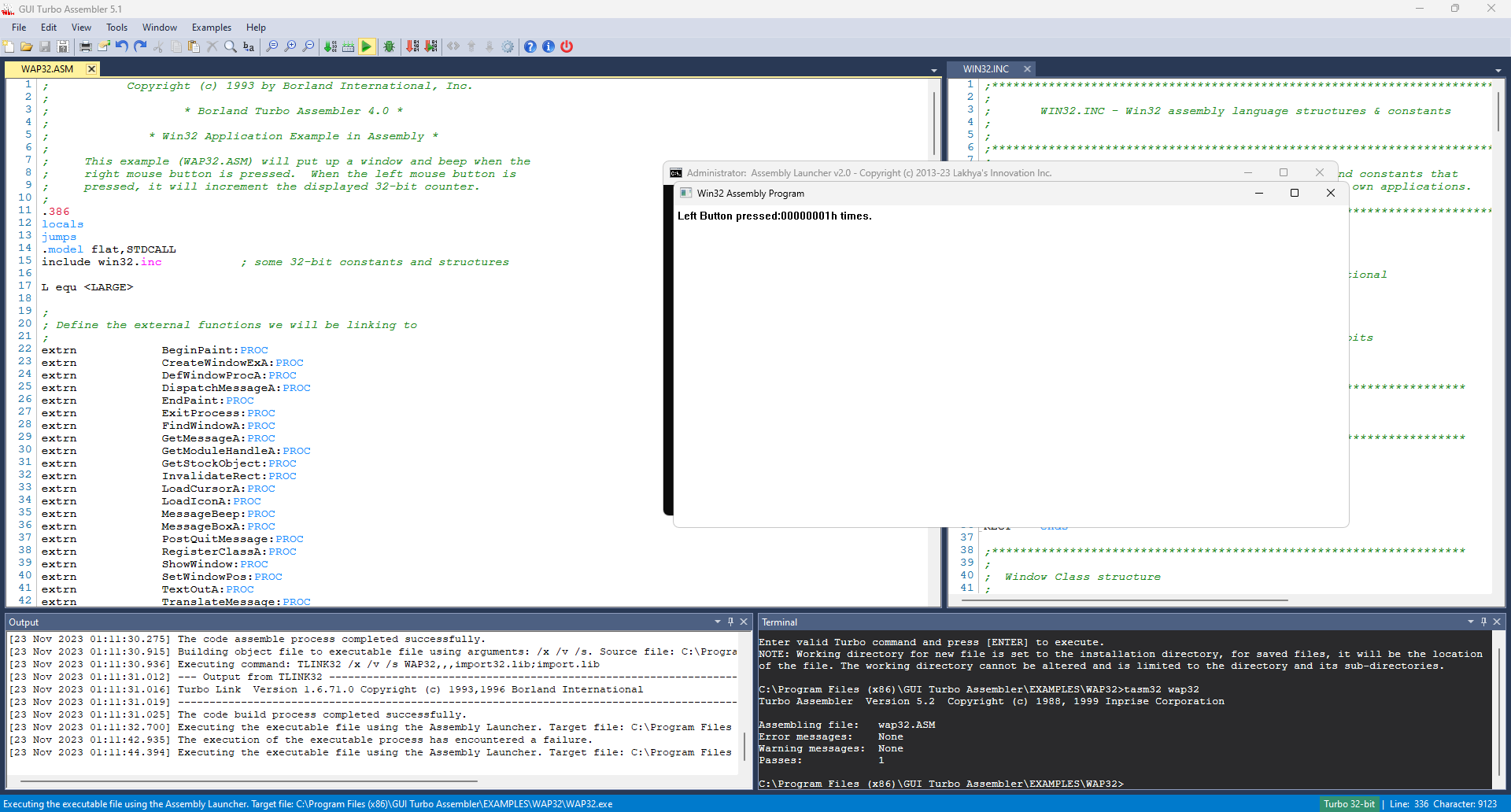 GUI Turbo Assembler