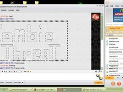 fixed width font for ascii art and Works as an AIM bot!