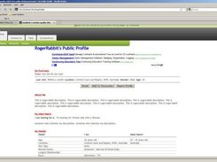 Sample of the Profile Page