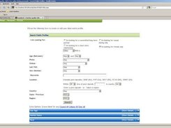Sample of the Search Page