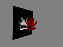 Dragon demo: rotate the virtual environment using the mouse left button