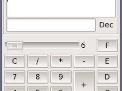 Default appearance of gWcalc