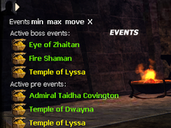 Event overlay