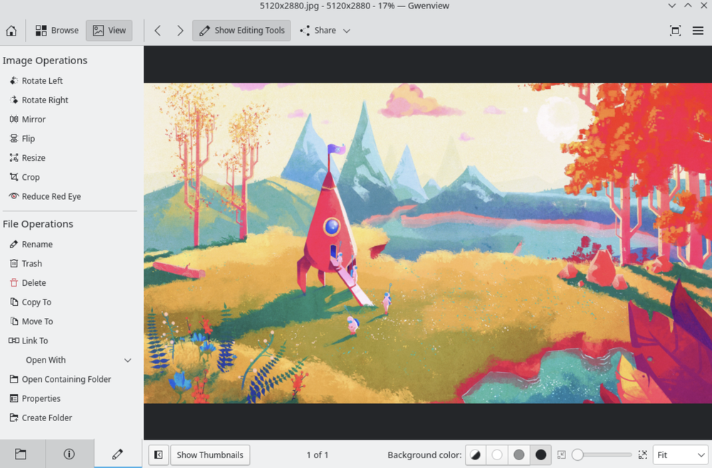 Gwenview Screenshot 1