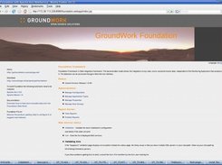 Start page for administering Foundation