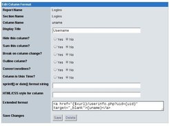 5 - Column format editor