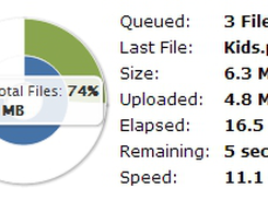 Display Upload Statistics