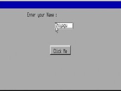 A window having textbox and command button